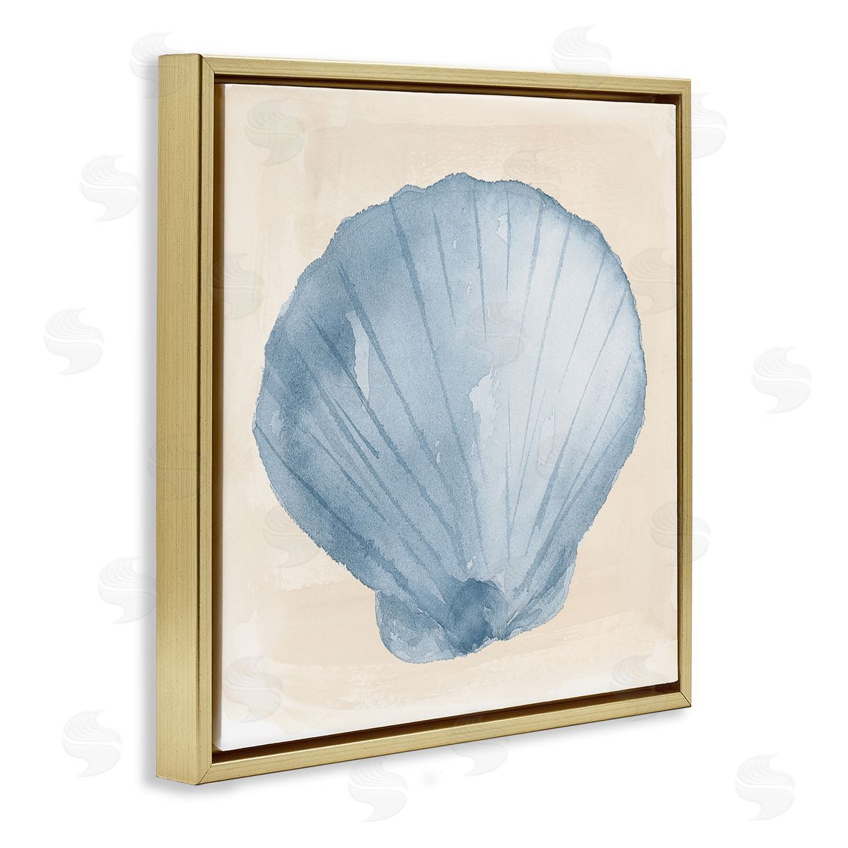 Lucille Price Sea Life Clamshell Composition Gold Floating Frame Canvas Wall Art Print
