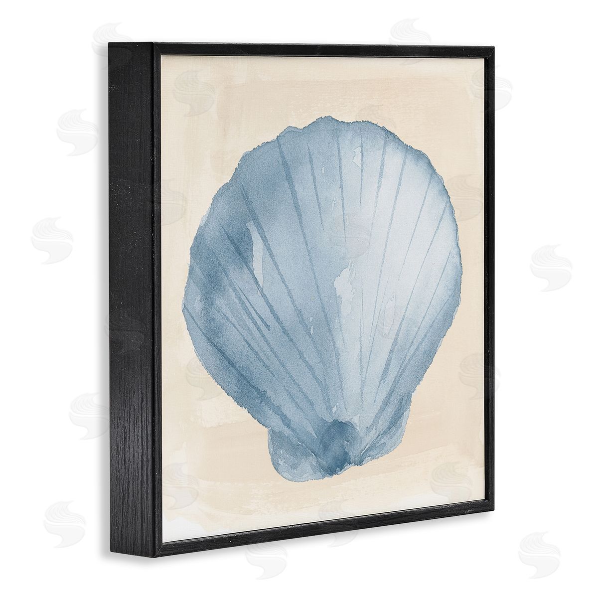 Lucille Price Sea Life Clamshell Composition Black Framed Glicee Wall Art Print
