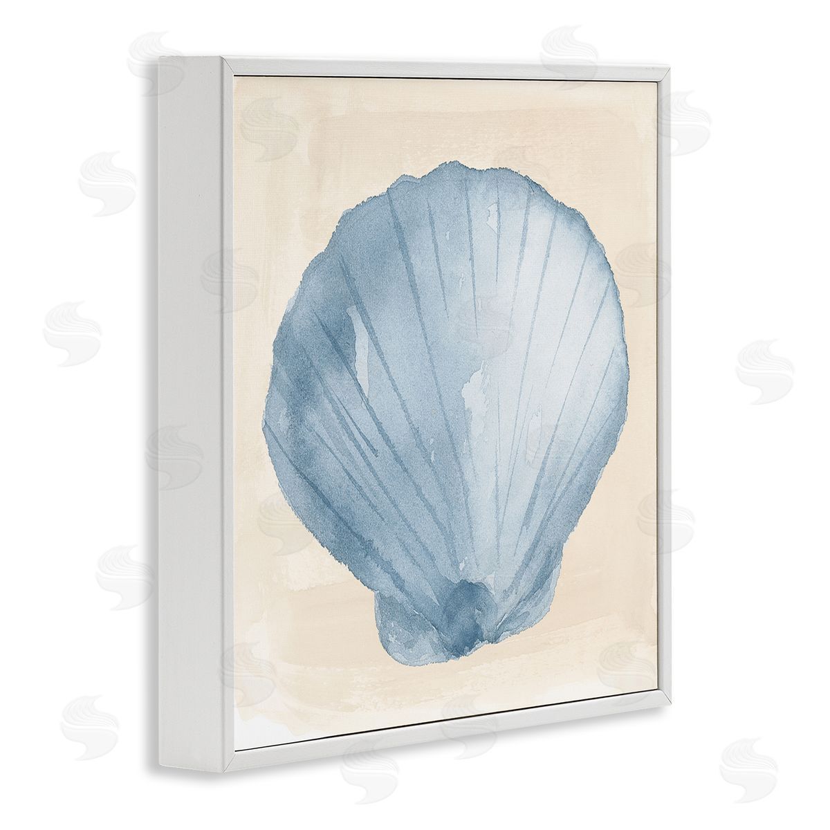 Lucille Price Sea Life Clamshell Composition White Framed Glicee Wall Art Print
