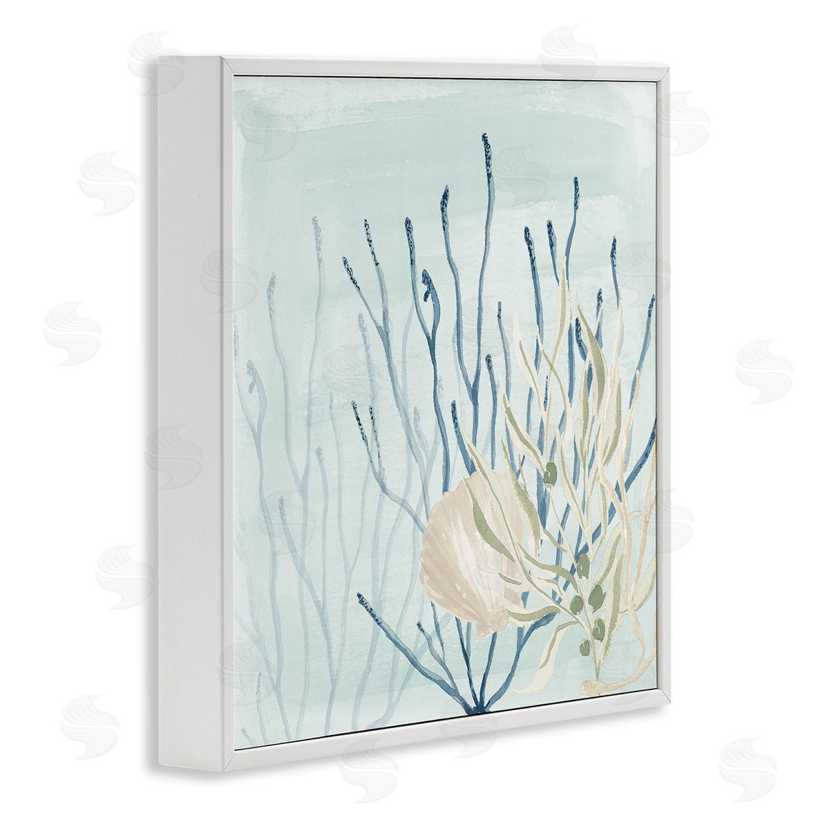 Lucille Price Underwater Coral Shells View White Framed Glicee Wall Art Print