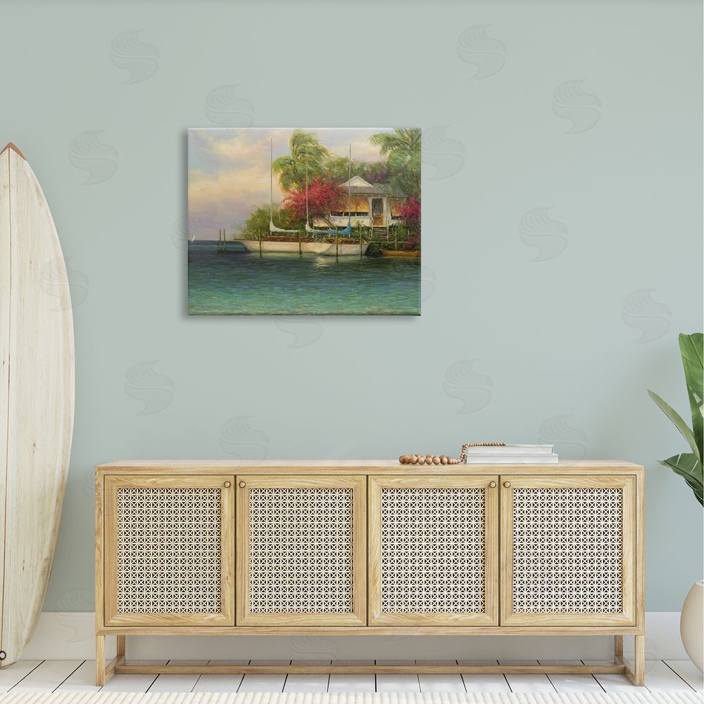 Martin Figlinski Tropical Boats Waterfr_sideont Scenery