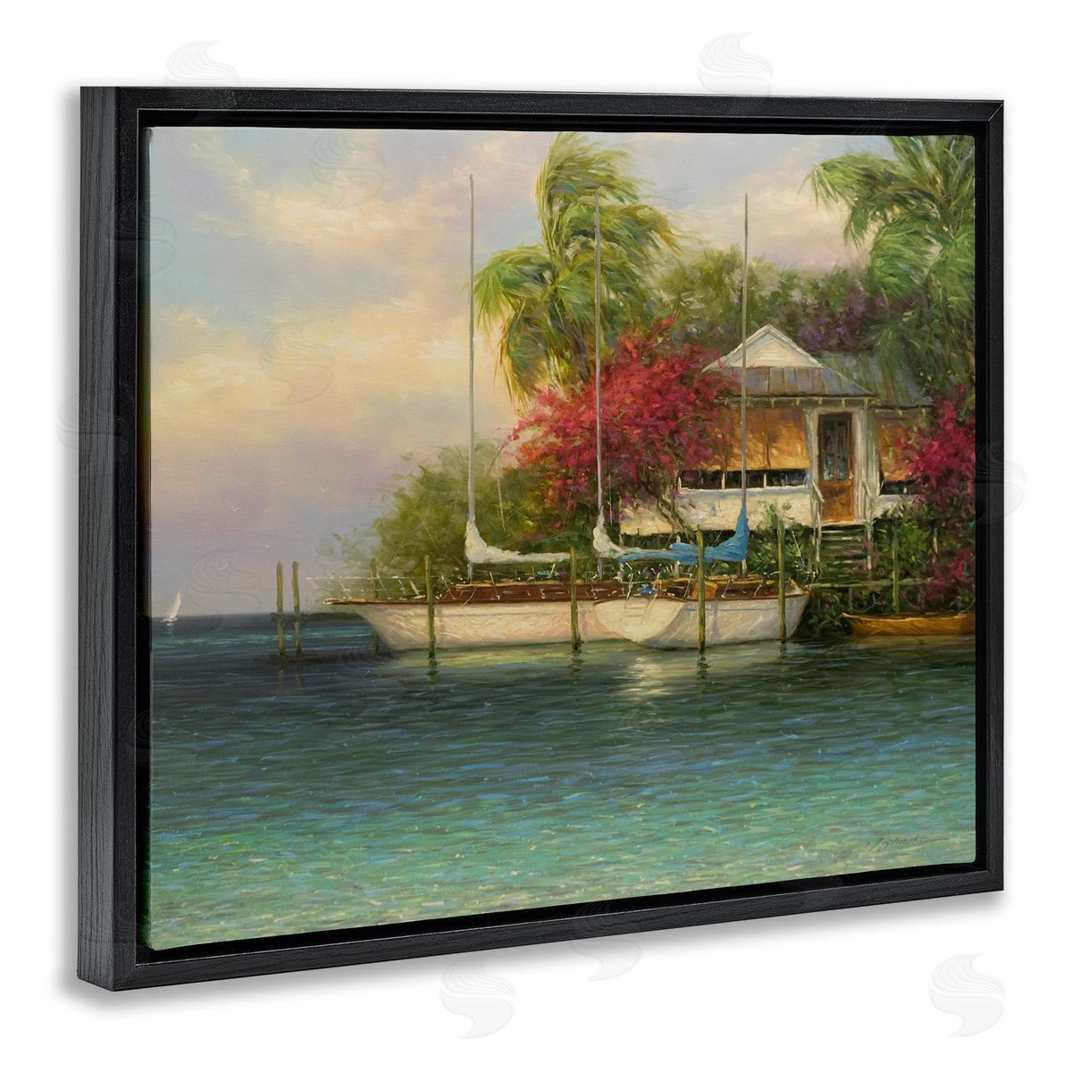 Martin Figlinski Tropical Boats Waterfr_sideont Scenery