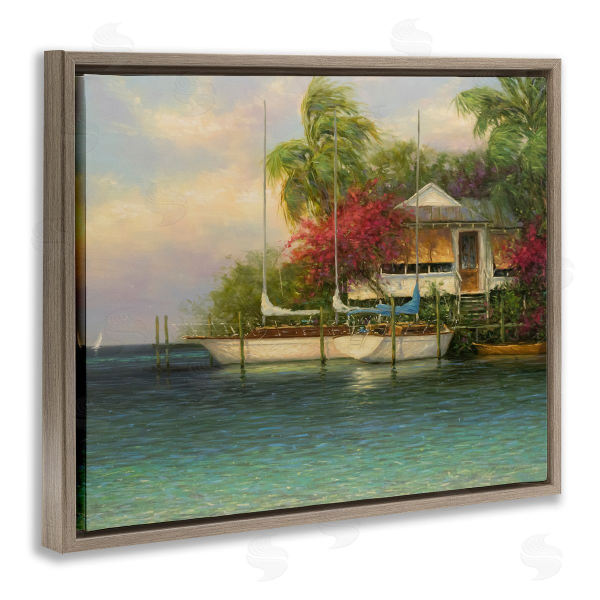 Martin Figlinski Tropical Boats Waterfr_sideont Scenery