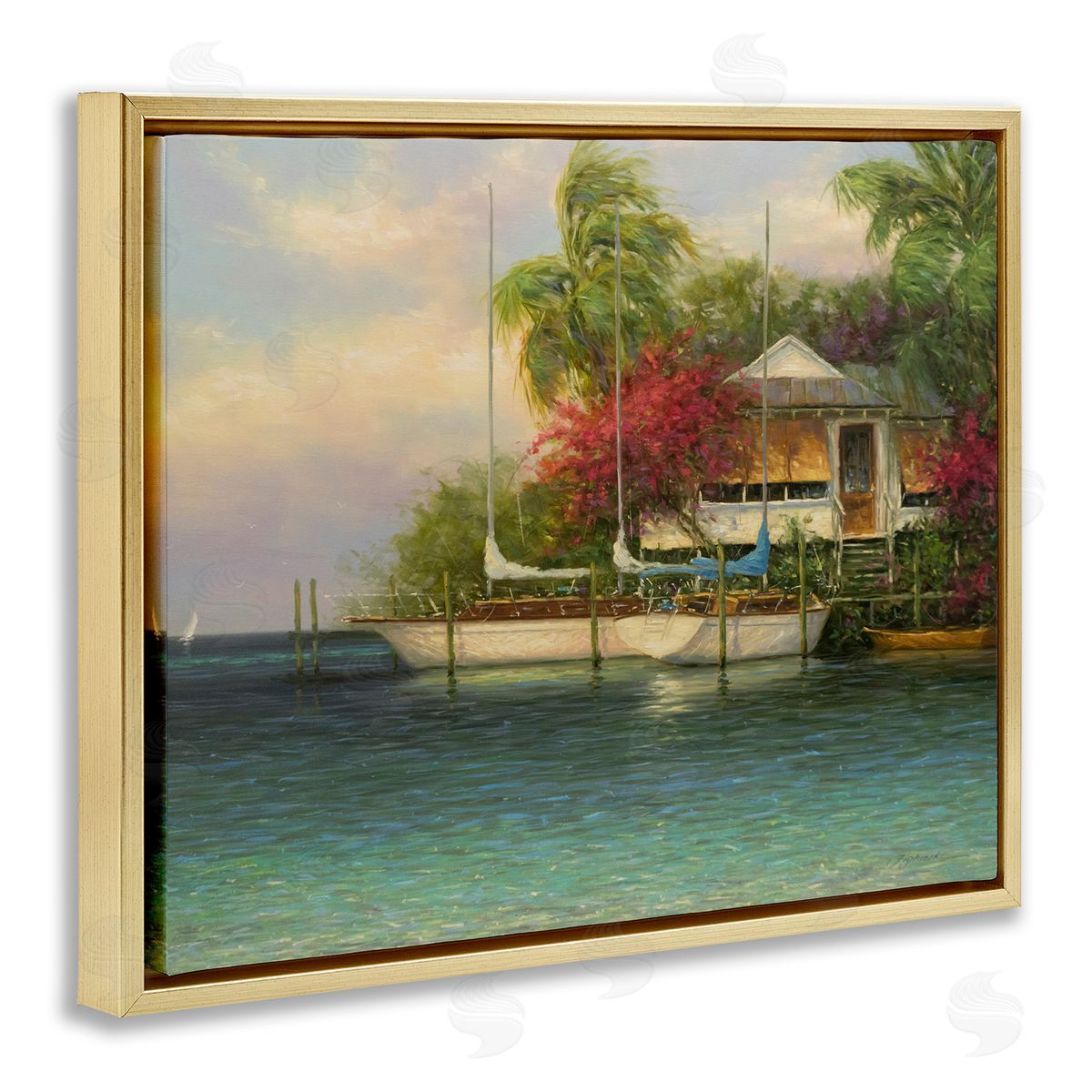 Martin Figlinski Tropical Boats Waterfr_sideont Scenery