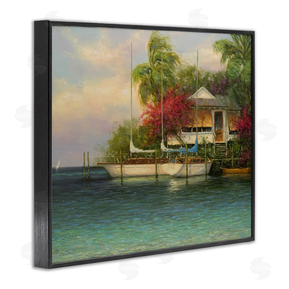 Martin Figlinski Tropical Boats Waterfr_sideont Scenery