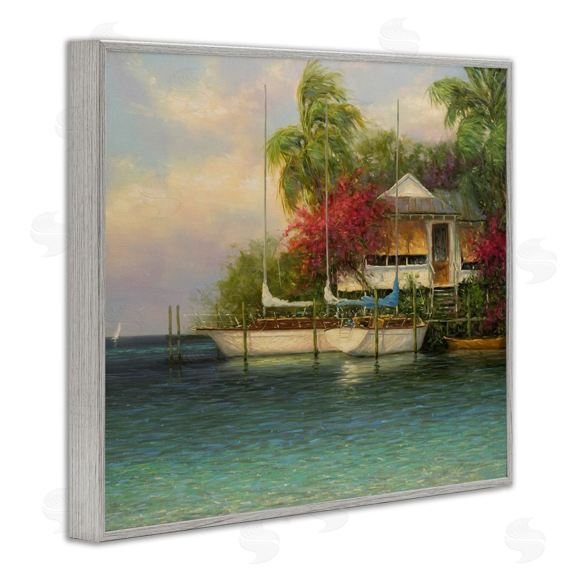 Martin Figlinski Tropical Boats Waterfr_sideont Scenery