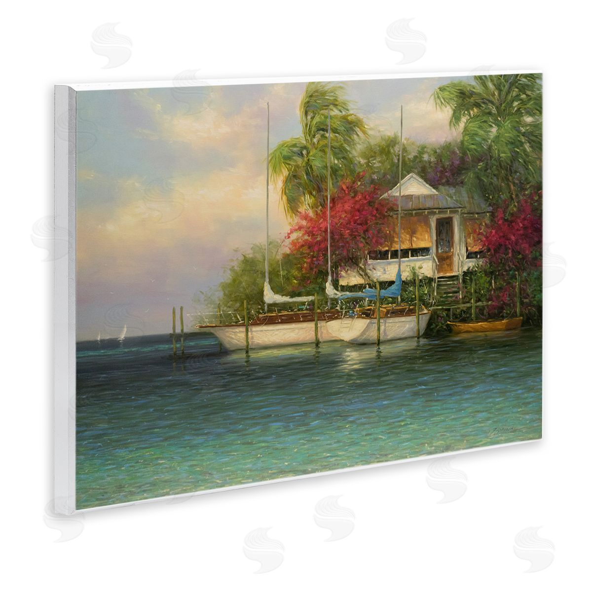 Martin Figlinski Tropical Boats Waterfr_sideont Scenery
