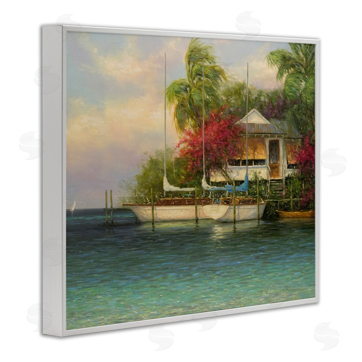 Martin Figlinski Tropical Boats Waterfr_sideont Scenery