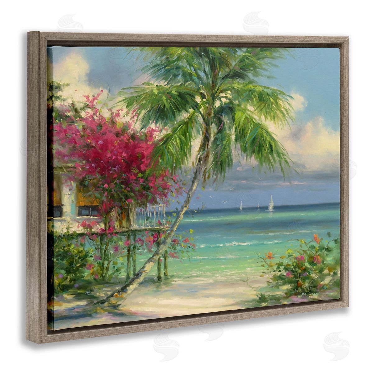 Martin Figlinski Floral Tropical Summer Vacation Resort