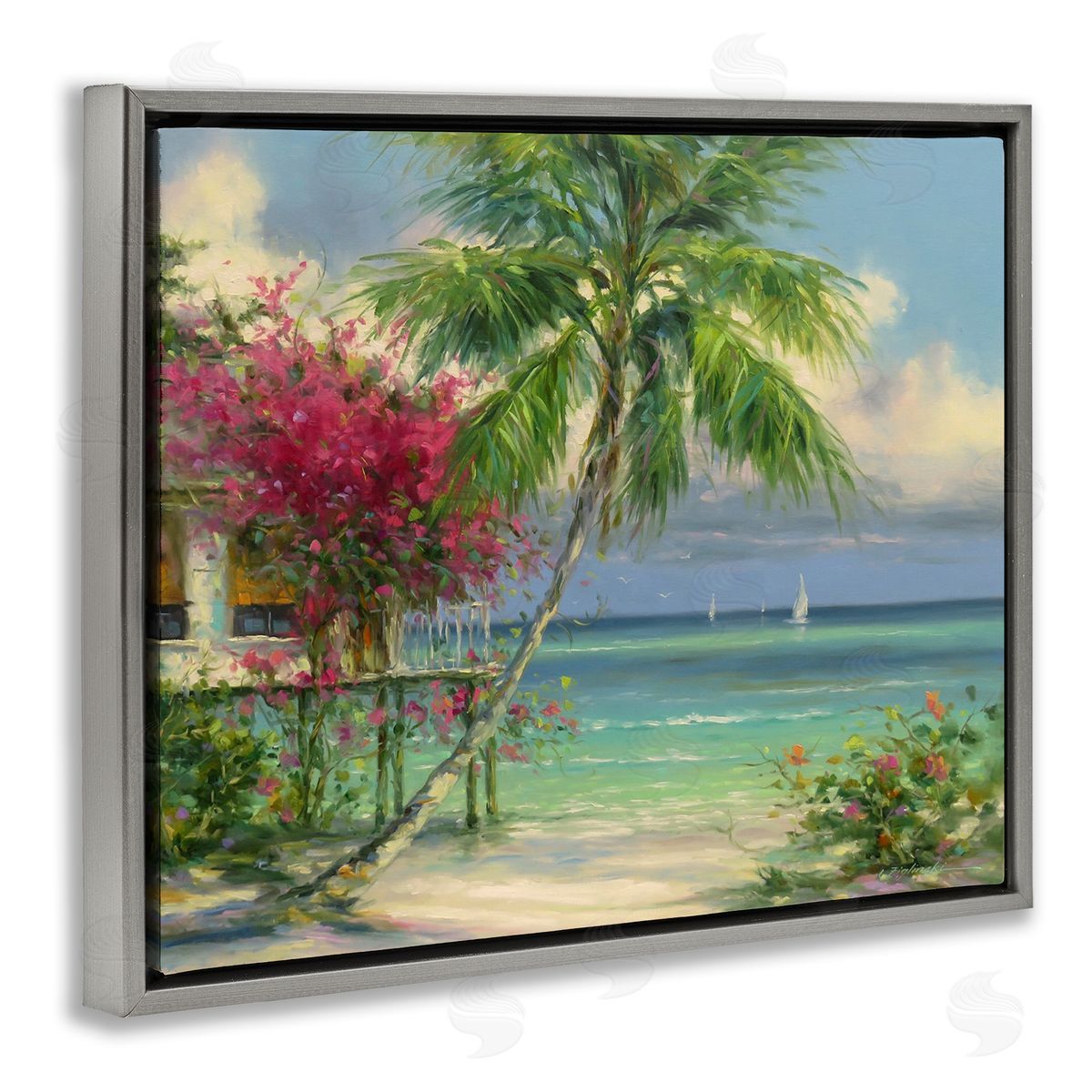 Martin Figlinski Floral Tropical Summer Vacation Resort