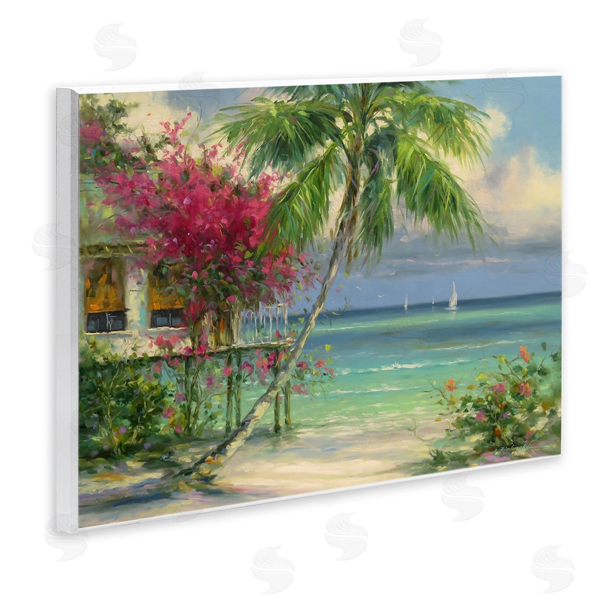 Martin Figlinski Floral Tropical Summer Vacation Resort