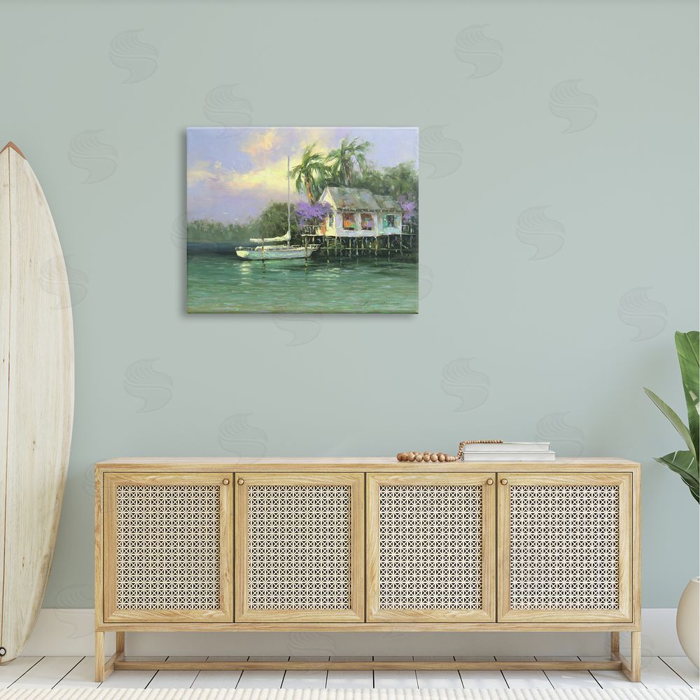 Martin Figlinski Summer Ocean Pier Palm Trees