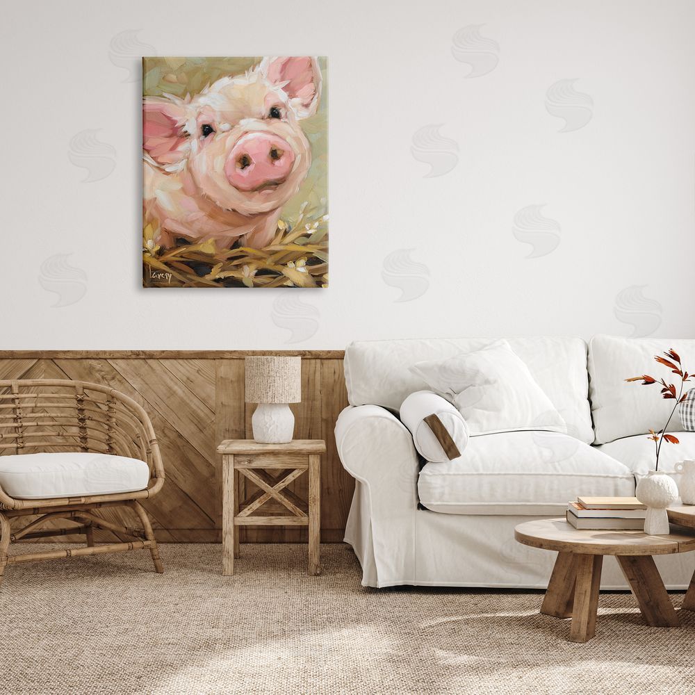 Andrea Lavery Happy Pig Farm Animal Portrait