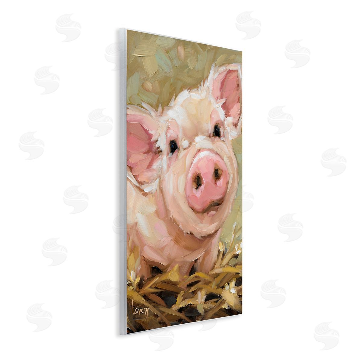 Andrea Lavery Happy Pig Farm Animal Portrait