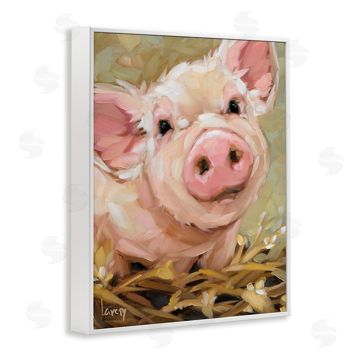 Andrea Lavery Happy Pig Farm Animal Portrait