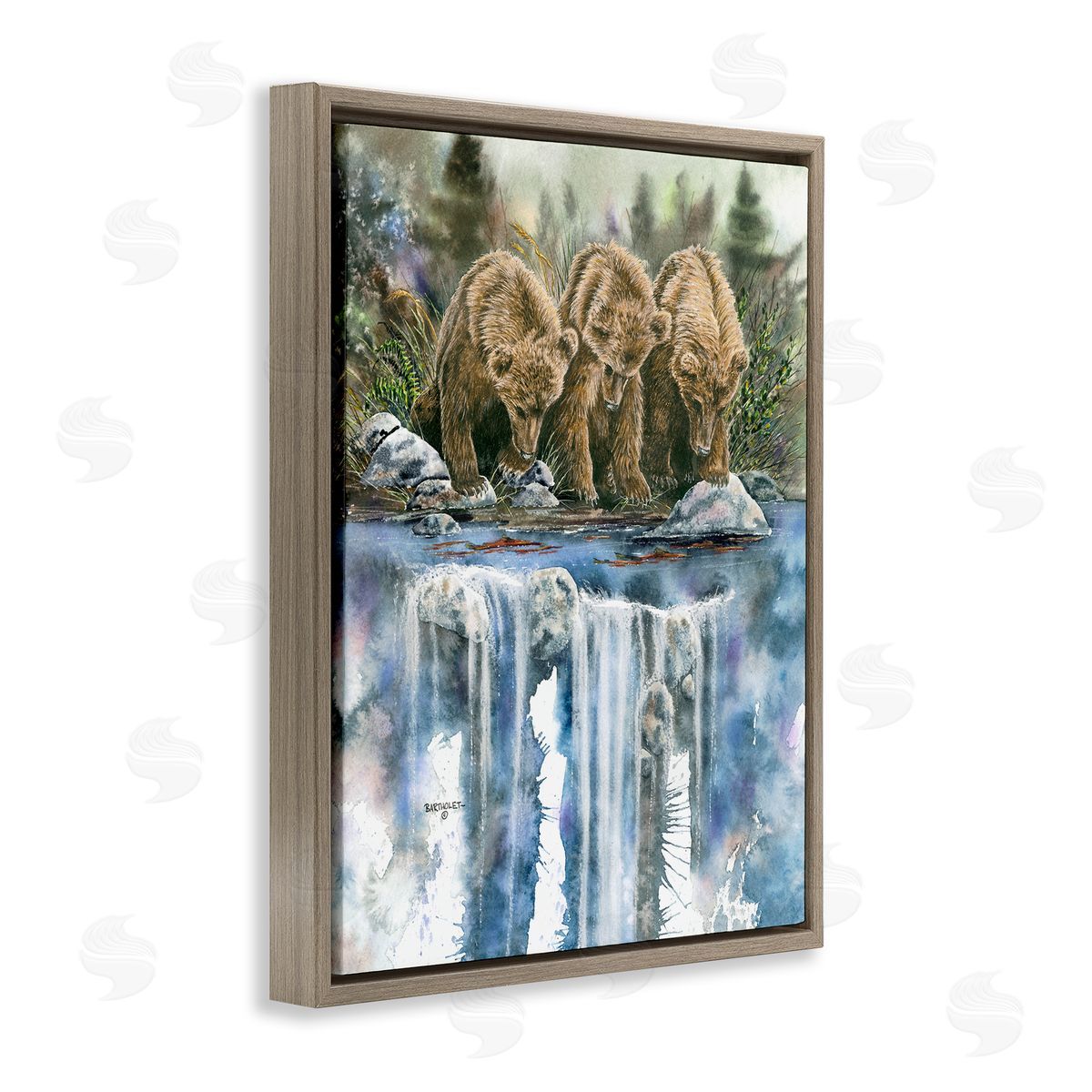 Dave Bartholet Bear Trio Fishing Lake Reflection