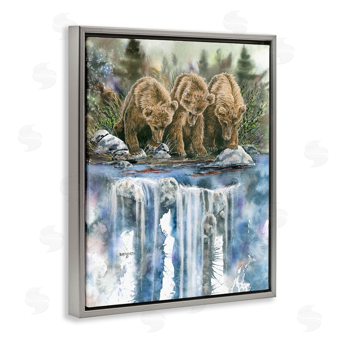 Dave Bartholet Bear Trio Fishing Lake Reflection