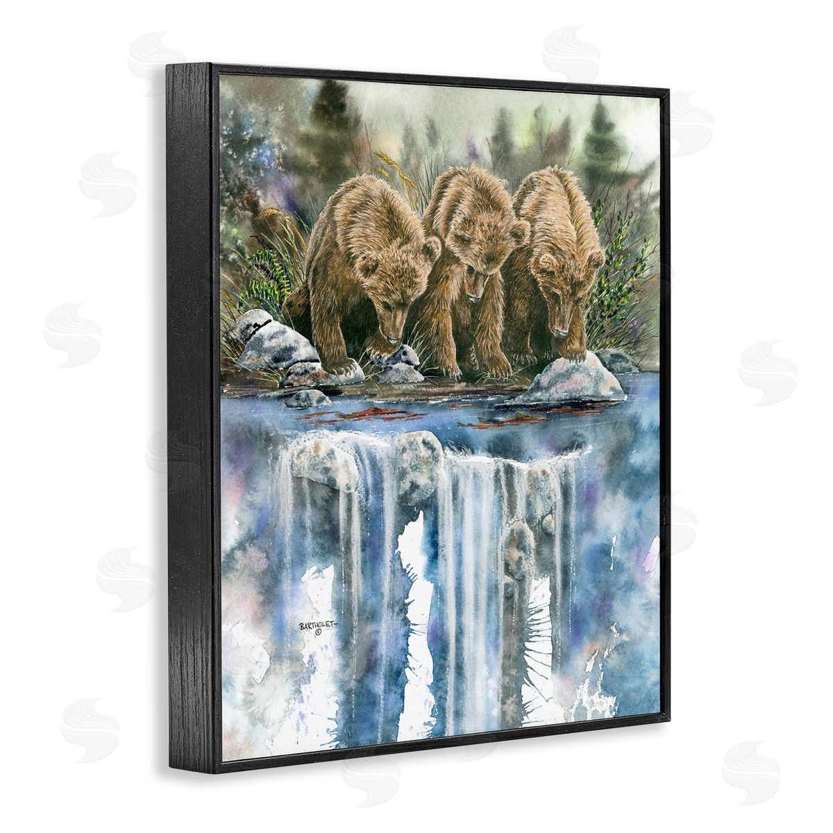 Dave Bartholet Bear Trio Fishing Lake Reflection