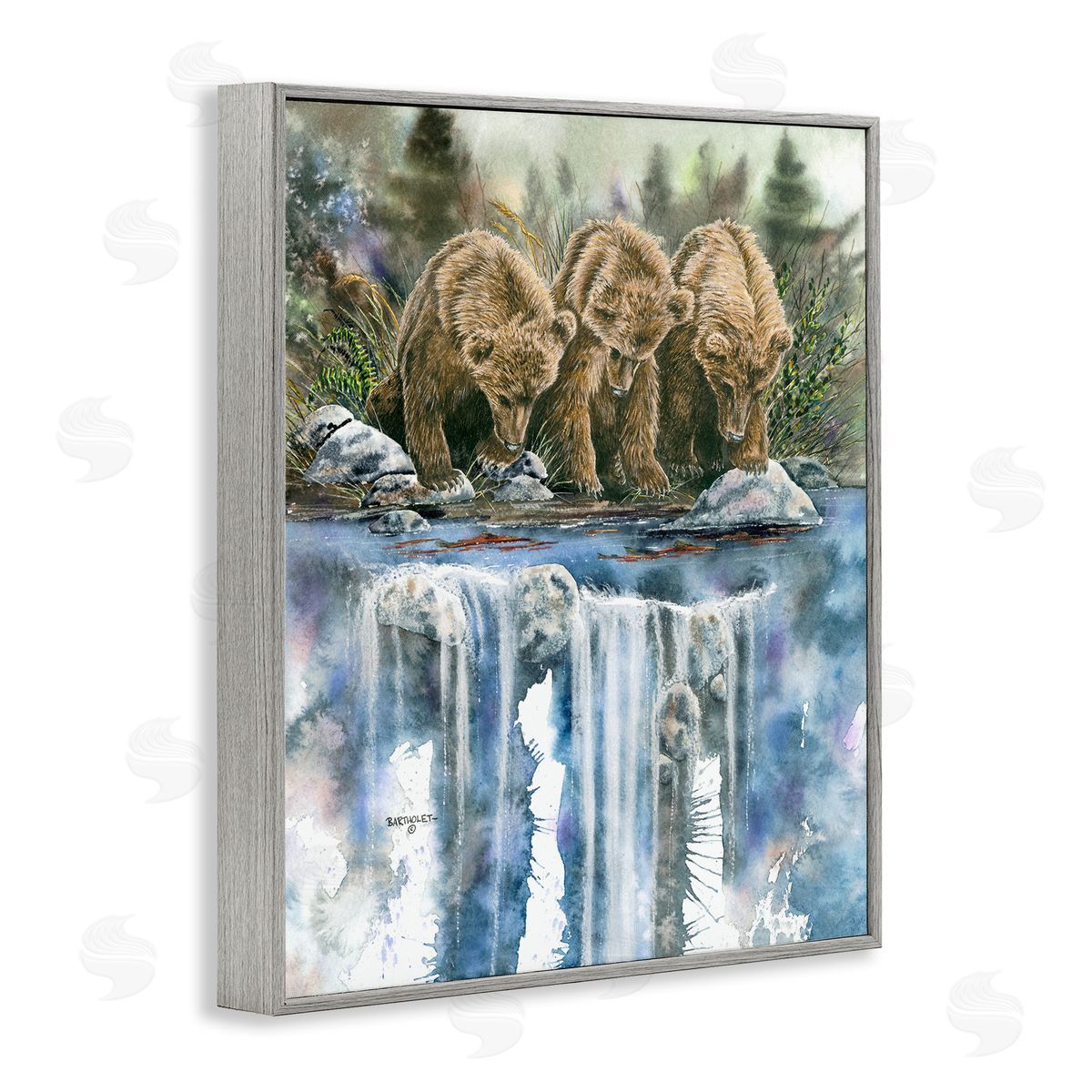 Dave Bartholet Bear Trio Fishing Lake Reflection