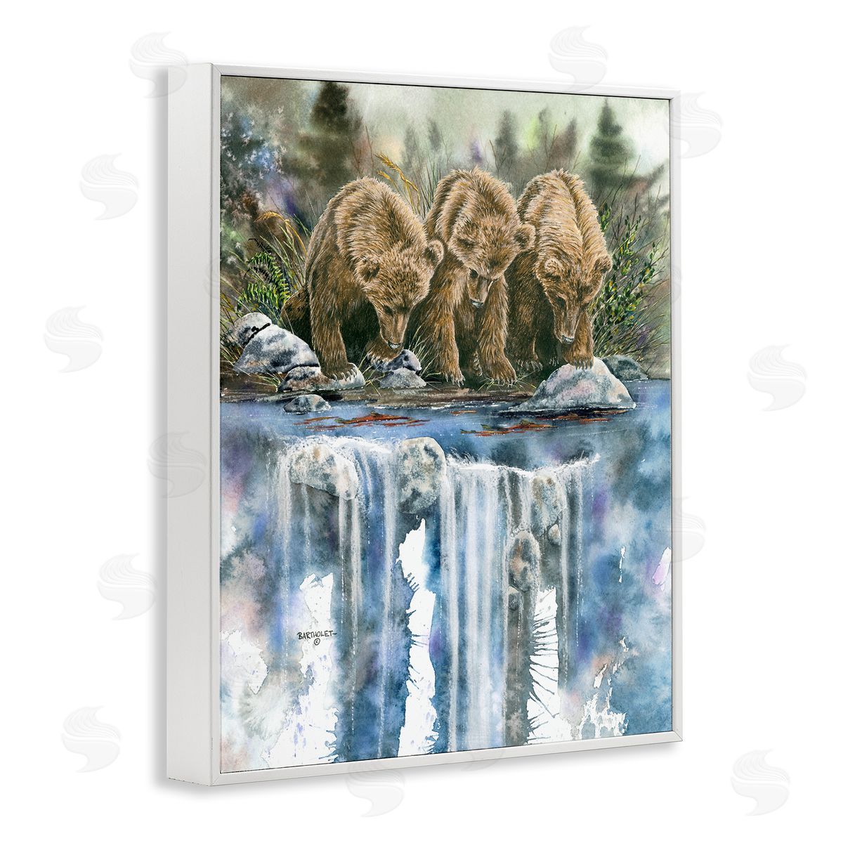 Dave Bartholet Bear Trio Fishing Lake Reflection