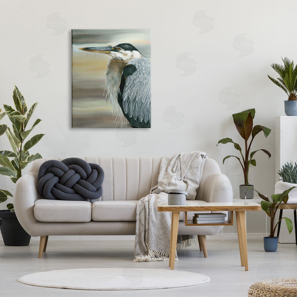 Dave Bartholet Heron Bird Feather Portrait