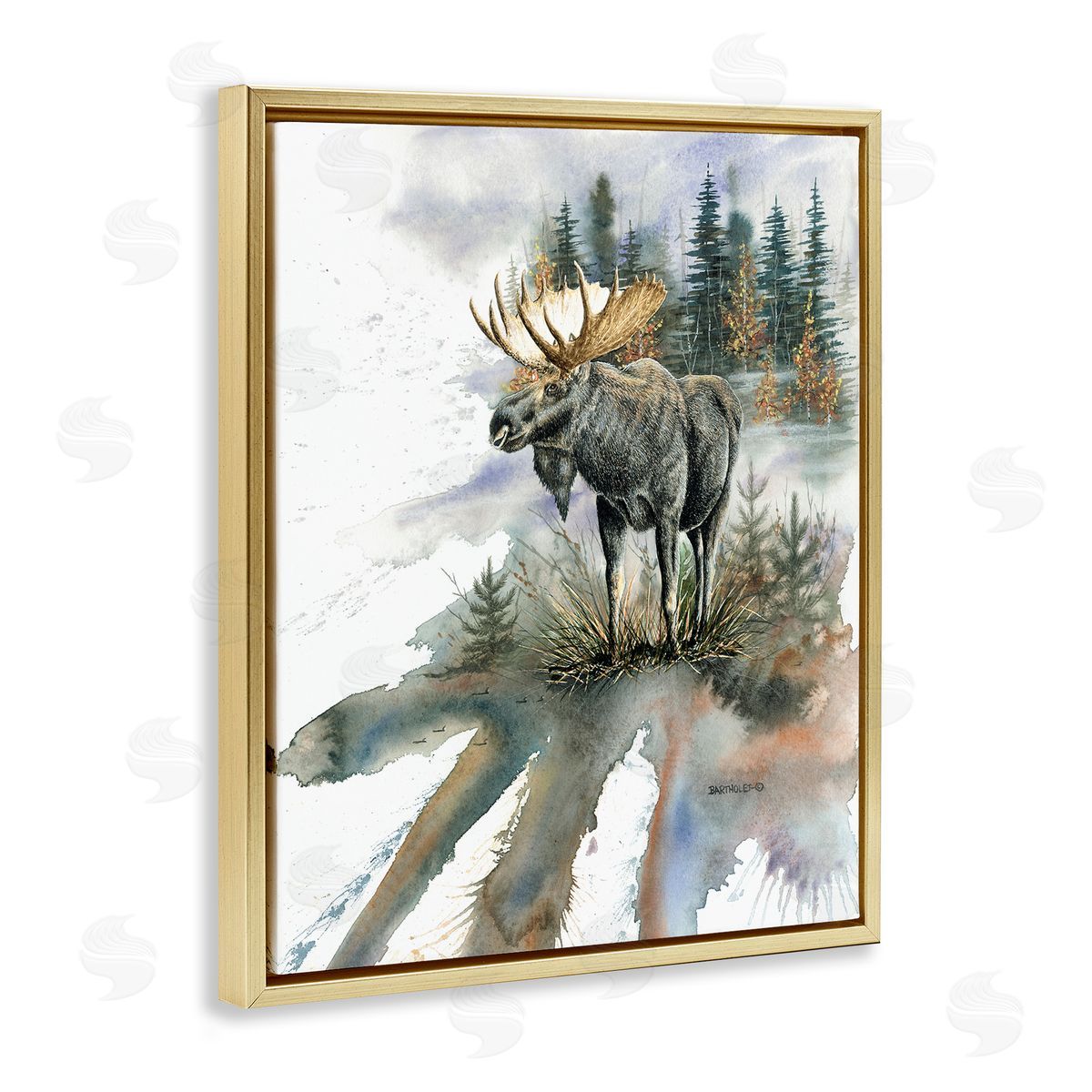 Dave Bartholet Moose Distant Forest Arrangement