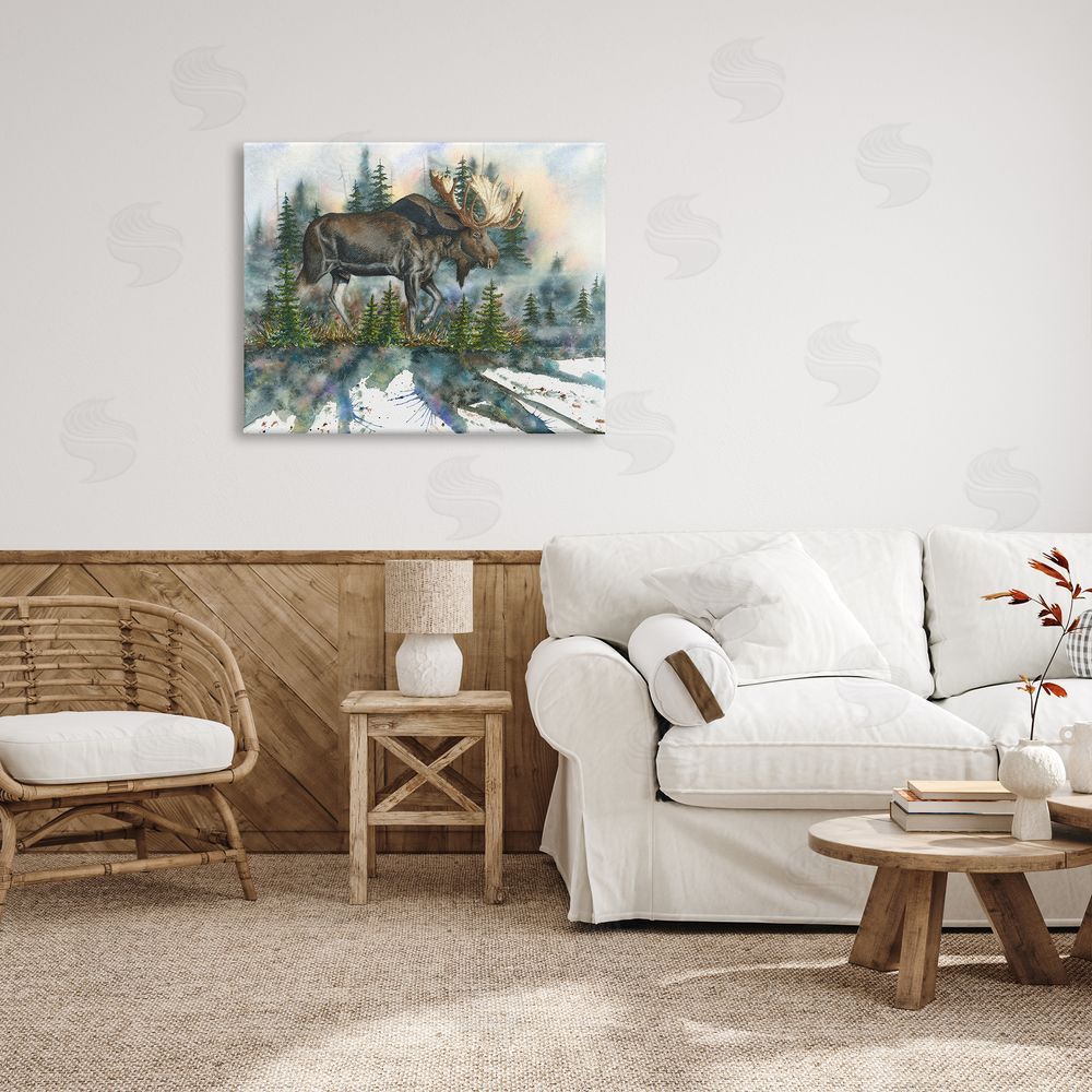 Dave Bartholet Wild Moose Forest Nature Scene