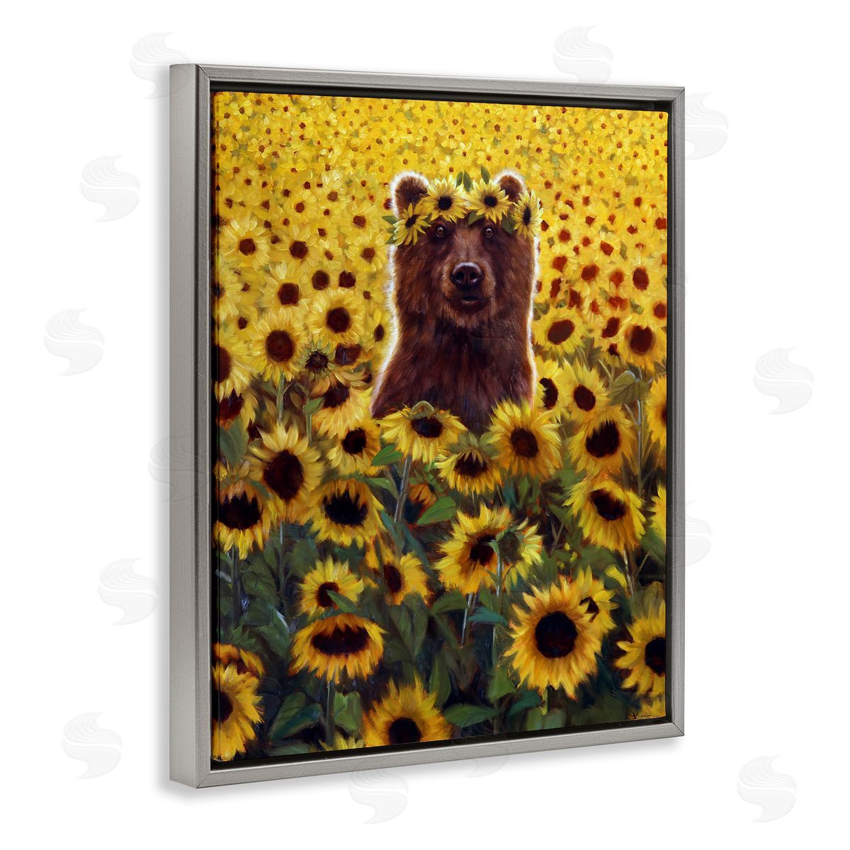 Lucia Heffe_sidernan Happy Bear Sunflower Field