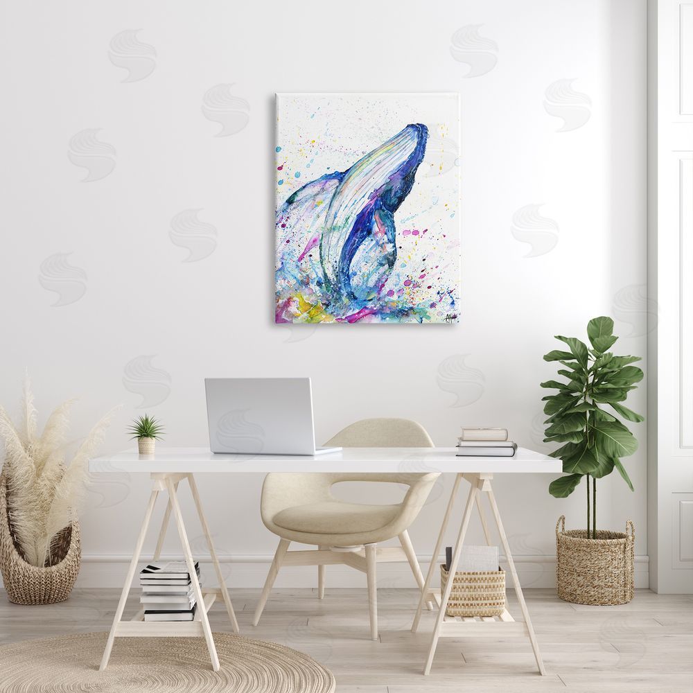 Marc Allante Splashing Whale Bubbles Marine