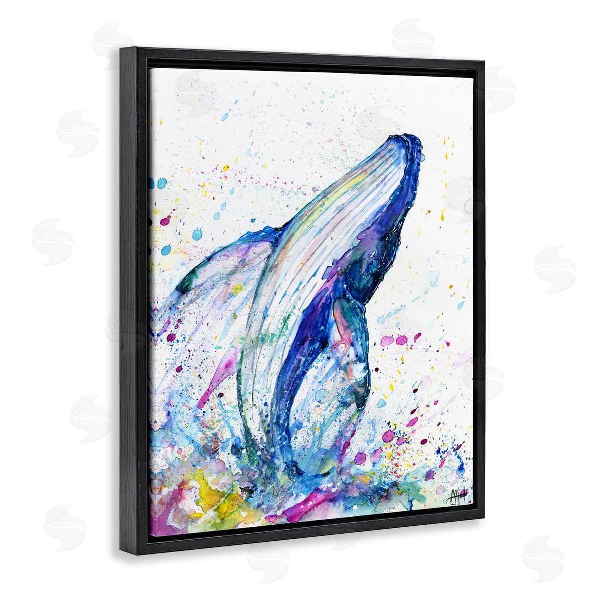 Marc Allante Splashing Whale Bubbles Marine