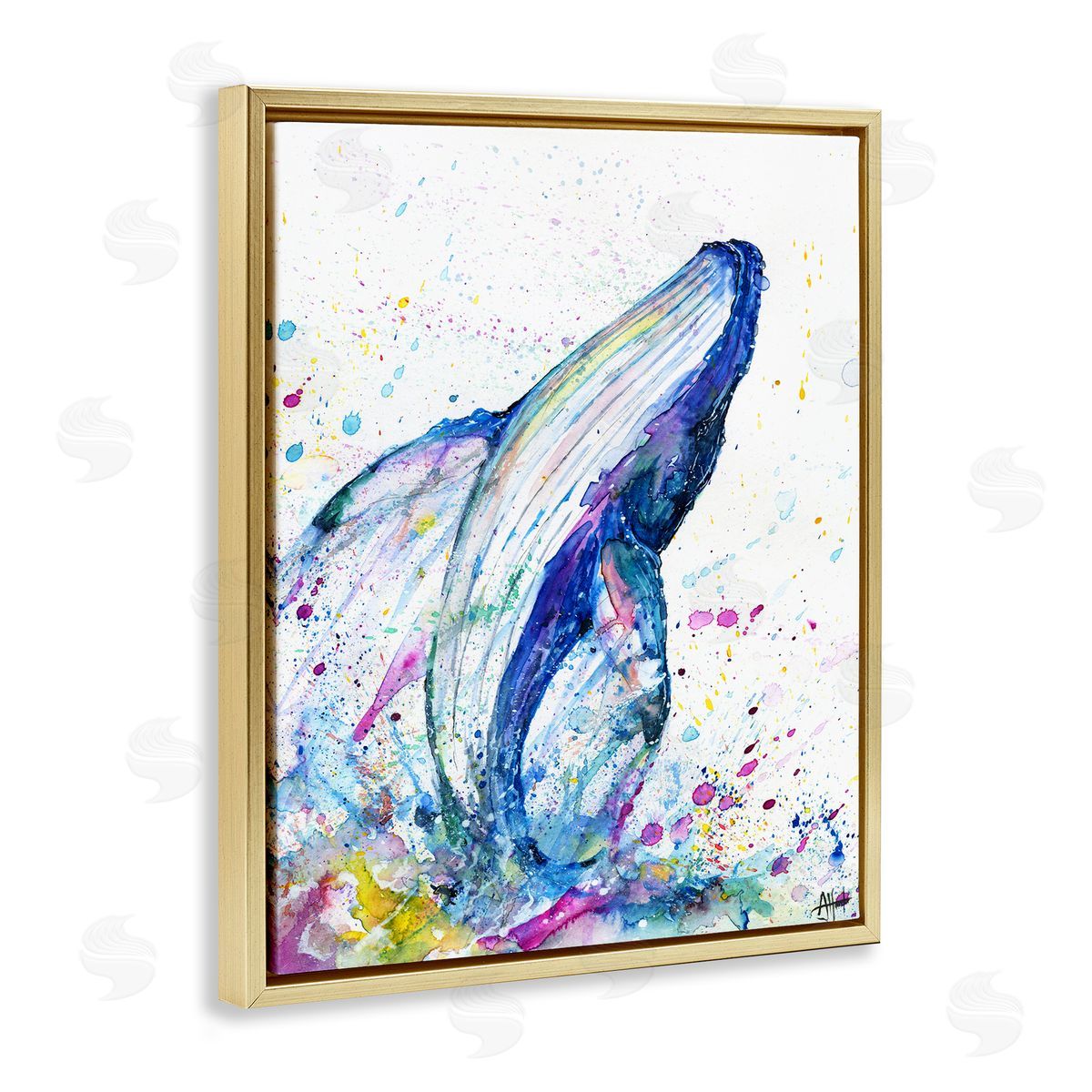 Marc Allante Splashing Whale Bubbles Marine