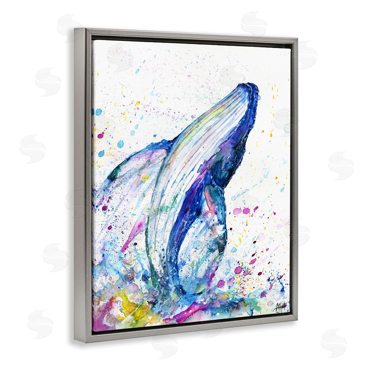 Marc Allante Splashing Whale Bubbles Marine