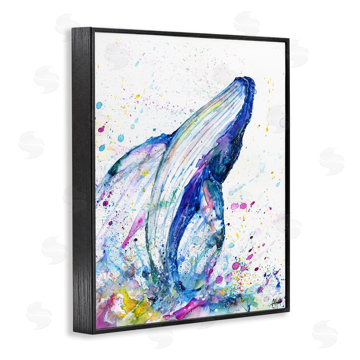 Marc Allante Splashing Whale Bubbles Marine