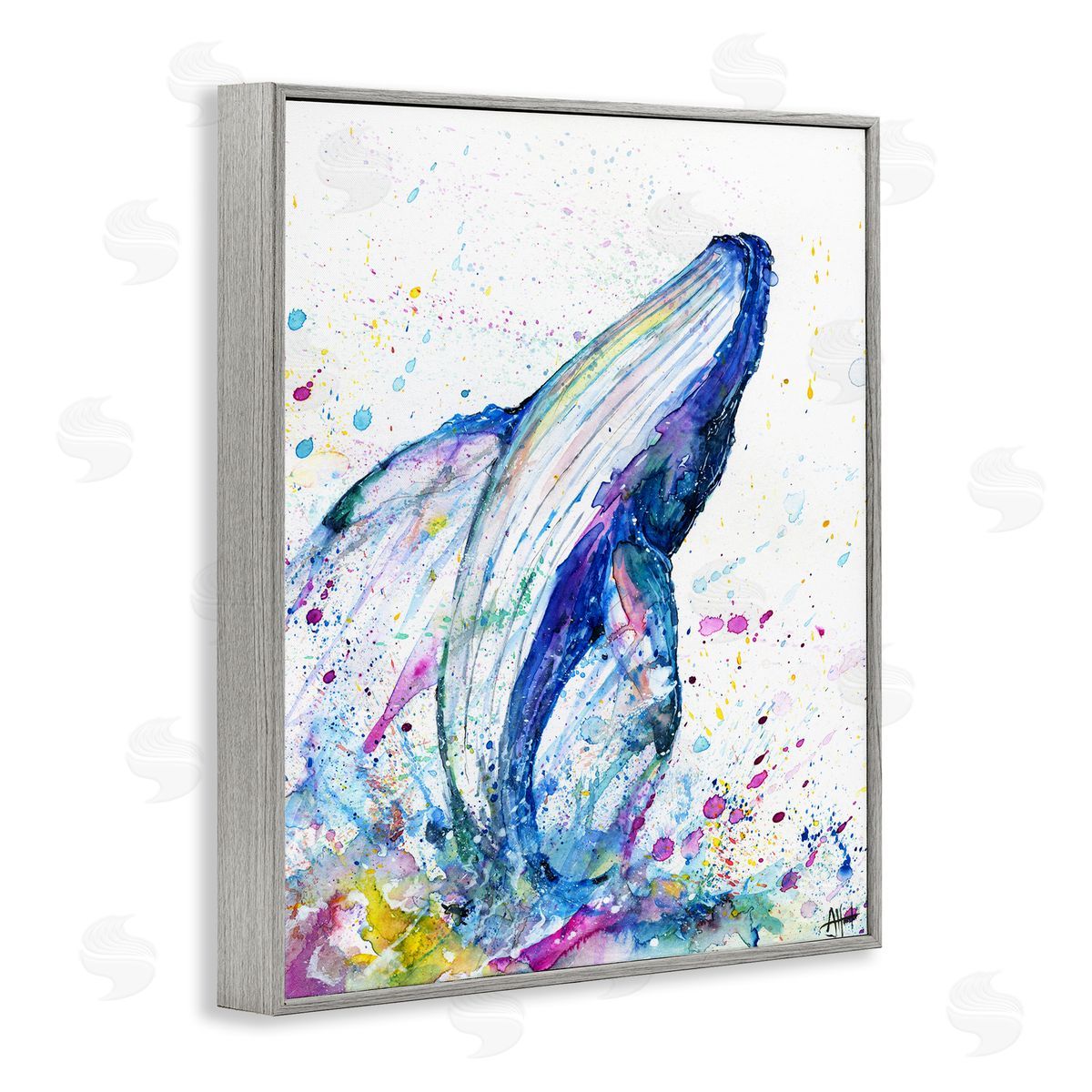Marc Allante Splashing Whale Bubbles Marine