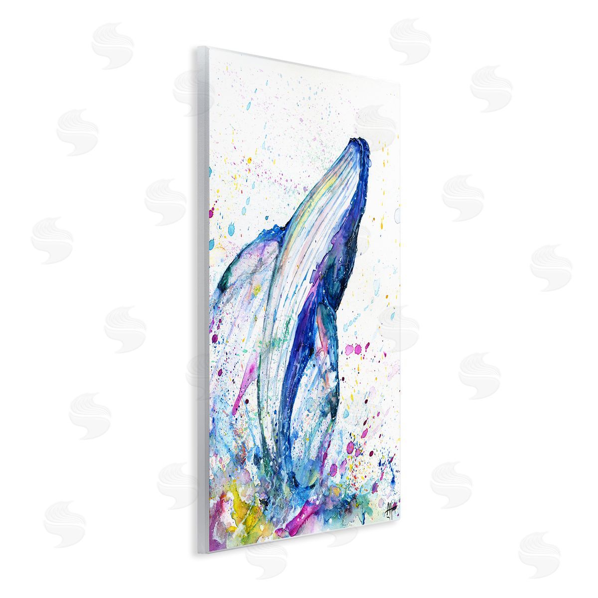 Marc Allante Splashing Whale Bubbles Marine