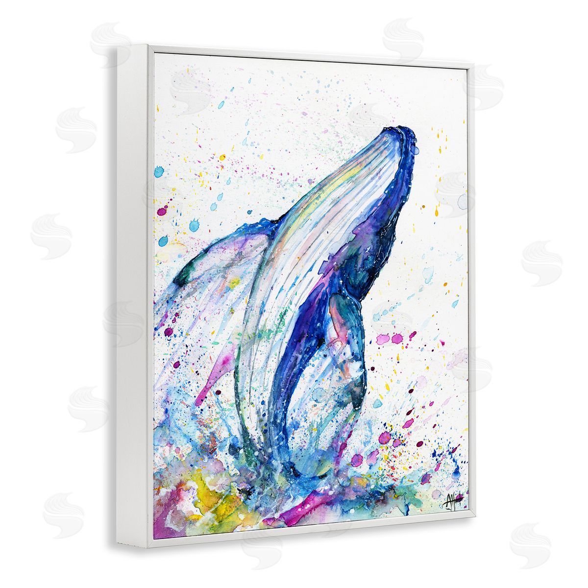 Marc Allante Splashing Whale Bubbles Marine