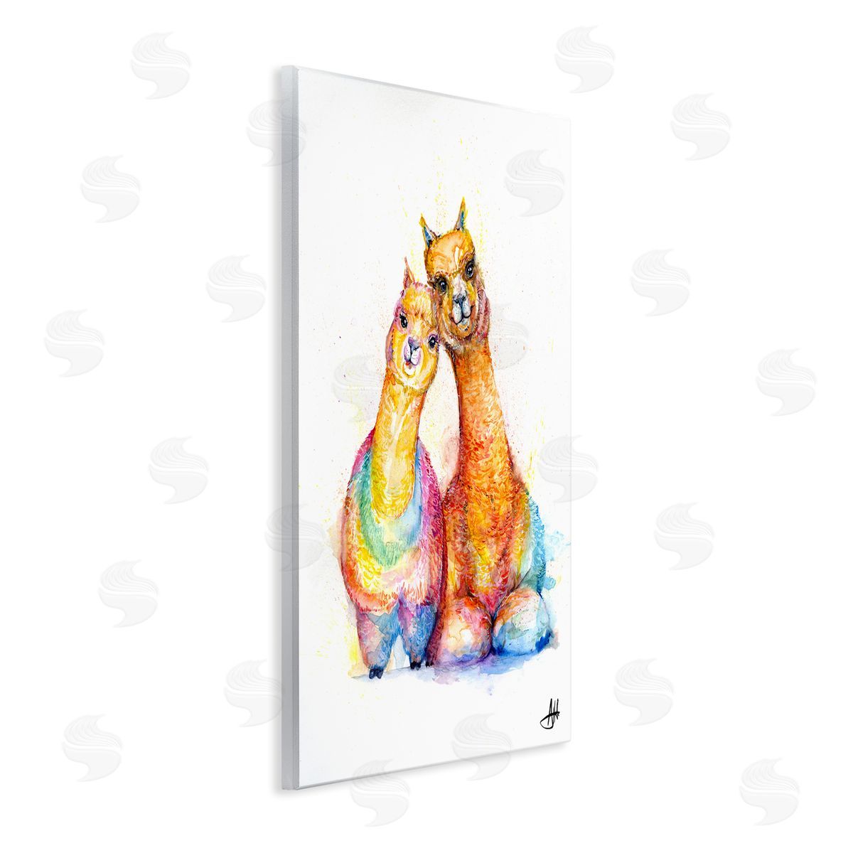 Marc Allante Smiling Alpacas Rainbow Animals