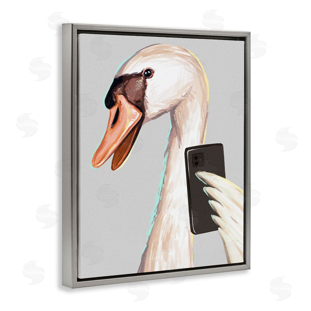 Ziwei Li Funny Swan Bird Smiling Selfie