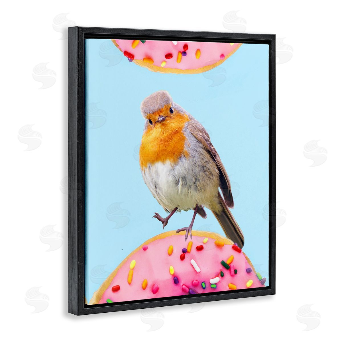 Ziwei Li Bird Perched Sprinkled Donut 