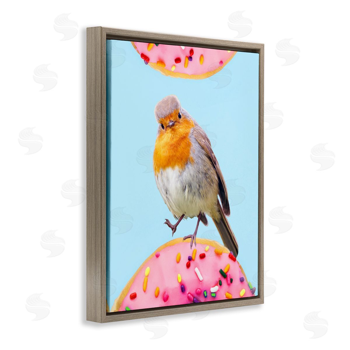 Ziwei Li Bird Perched Sprinkled Donut 