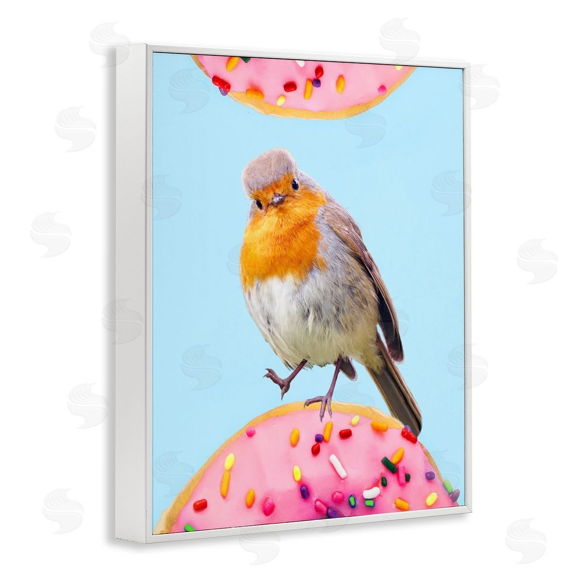 Ziwei Li Bird Perched Sprinkled Donut 