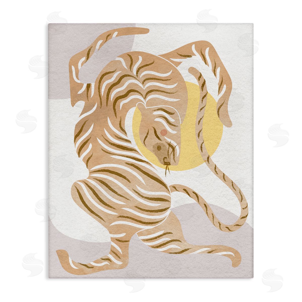 Stupell Studio Geometric Tiger Stripes Shapes