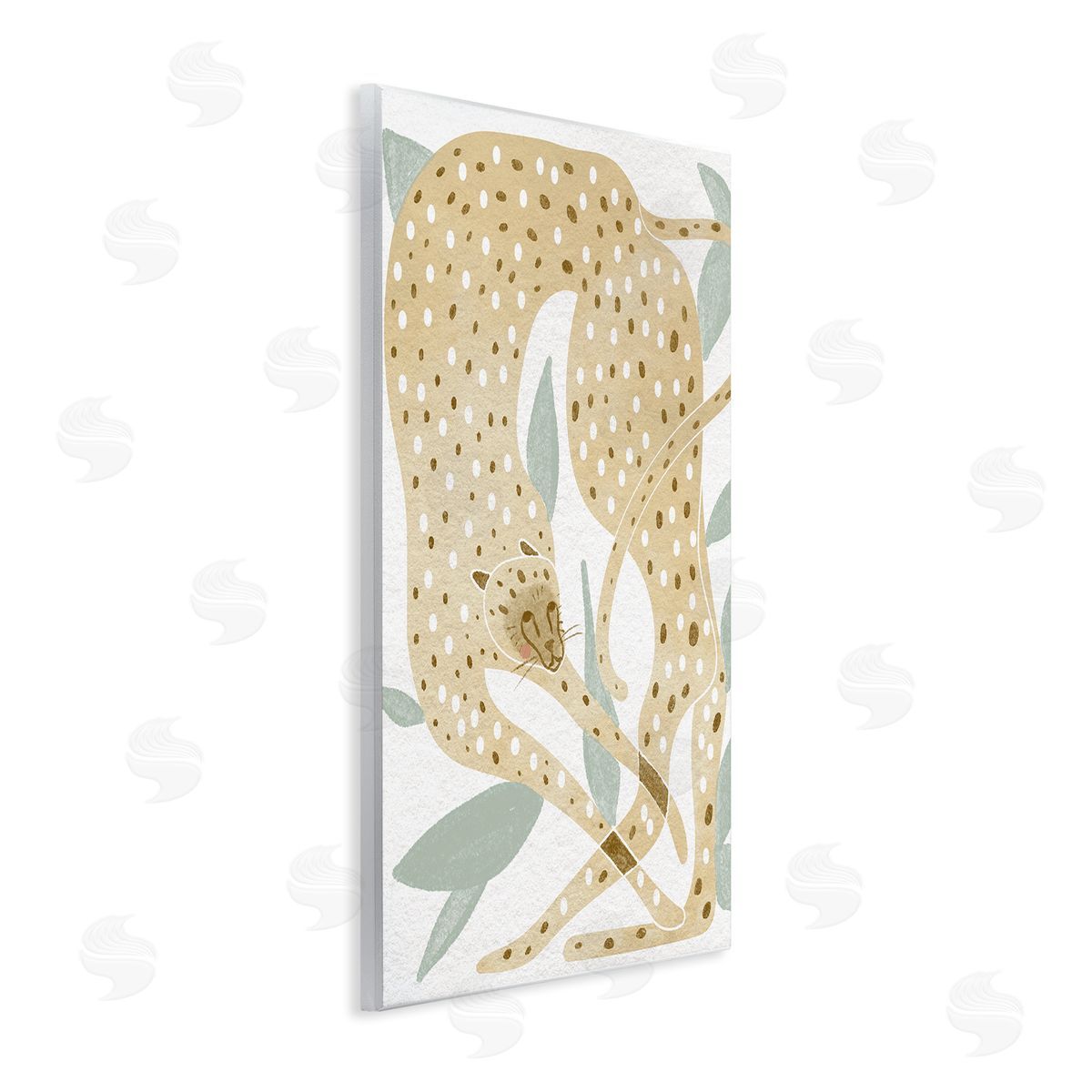 Stupell Studio Modern Cheetah Botanical Leaves