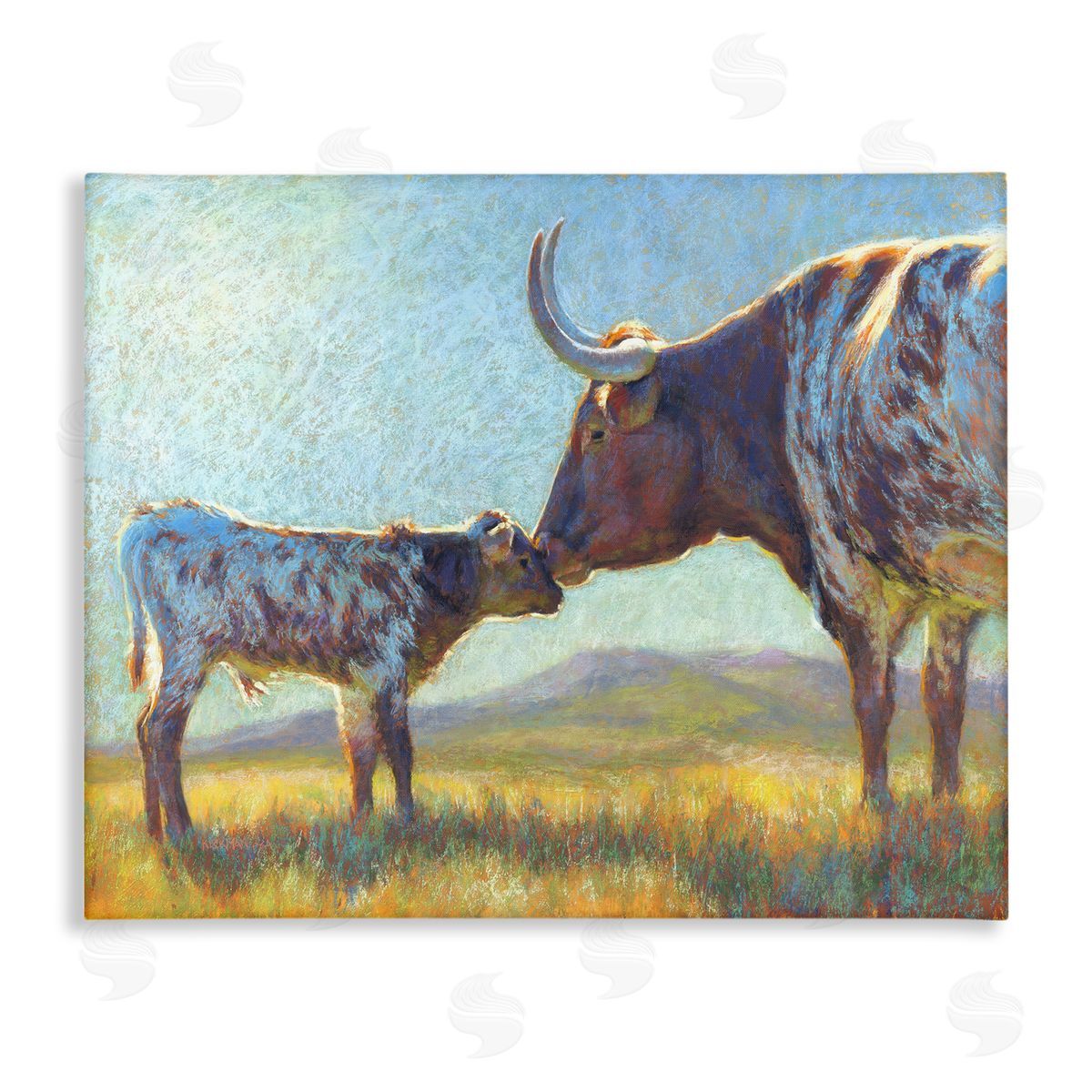 Rita Kirkman Mother Cattle Calf Sunlit Farm