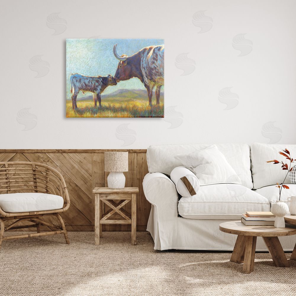 Rita Kirkman Mother Cattle Calf Sunlit Farm