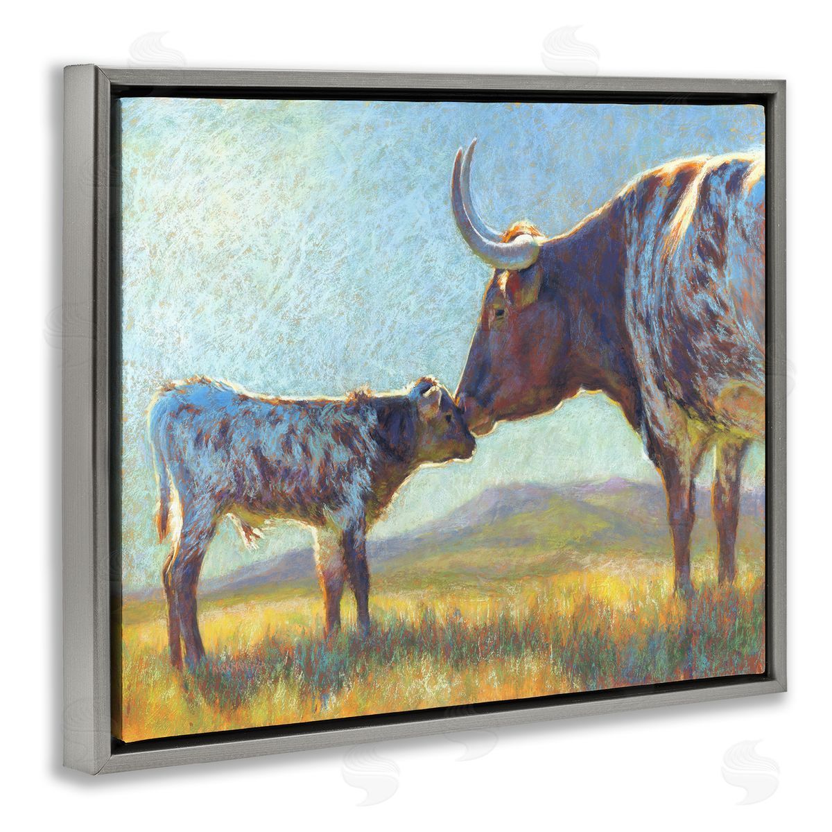 Rita Kirkman Mother Cattle Calf Sunlit Farm