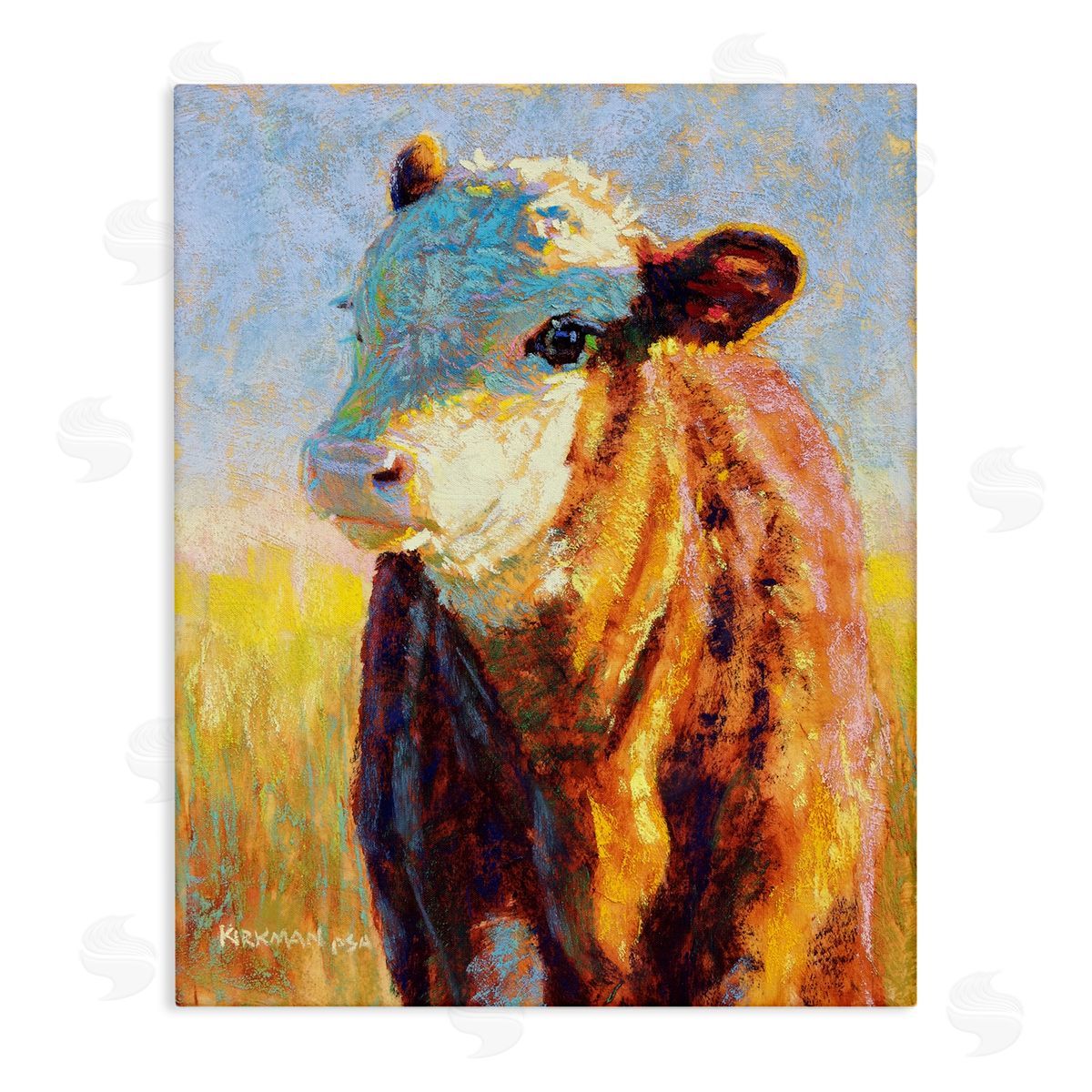 Rita Kirkman Modern Cow Portrait Impressionism