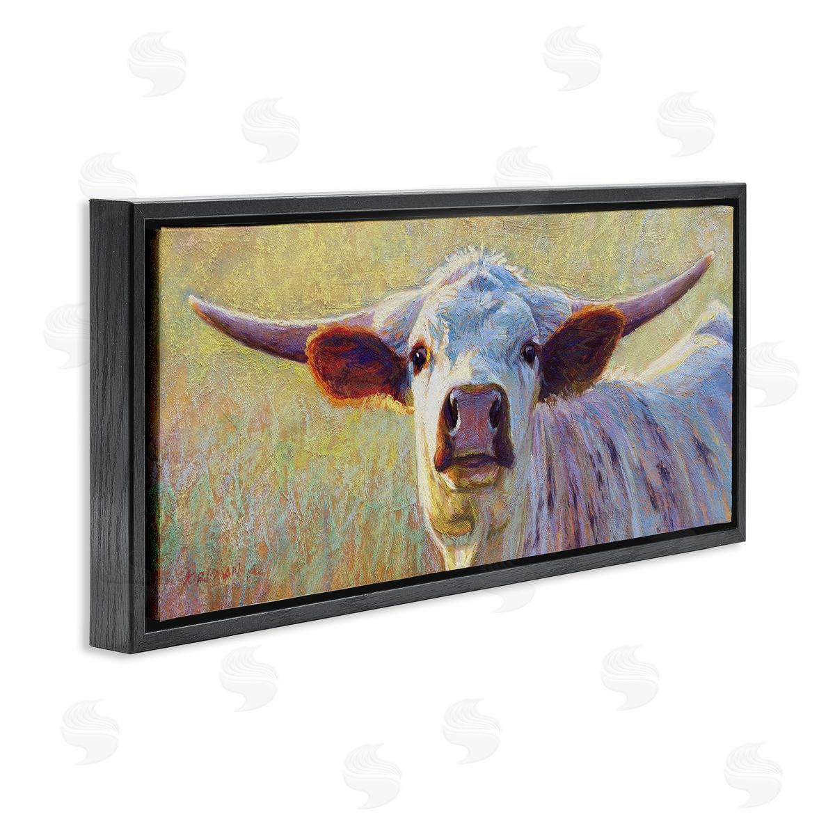 Rita Kirkman Longhorn Cattle Portrait Painting