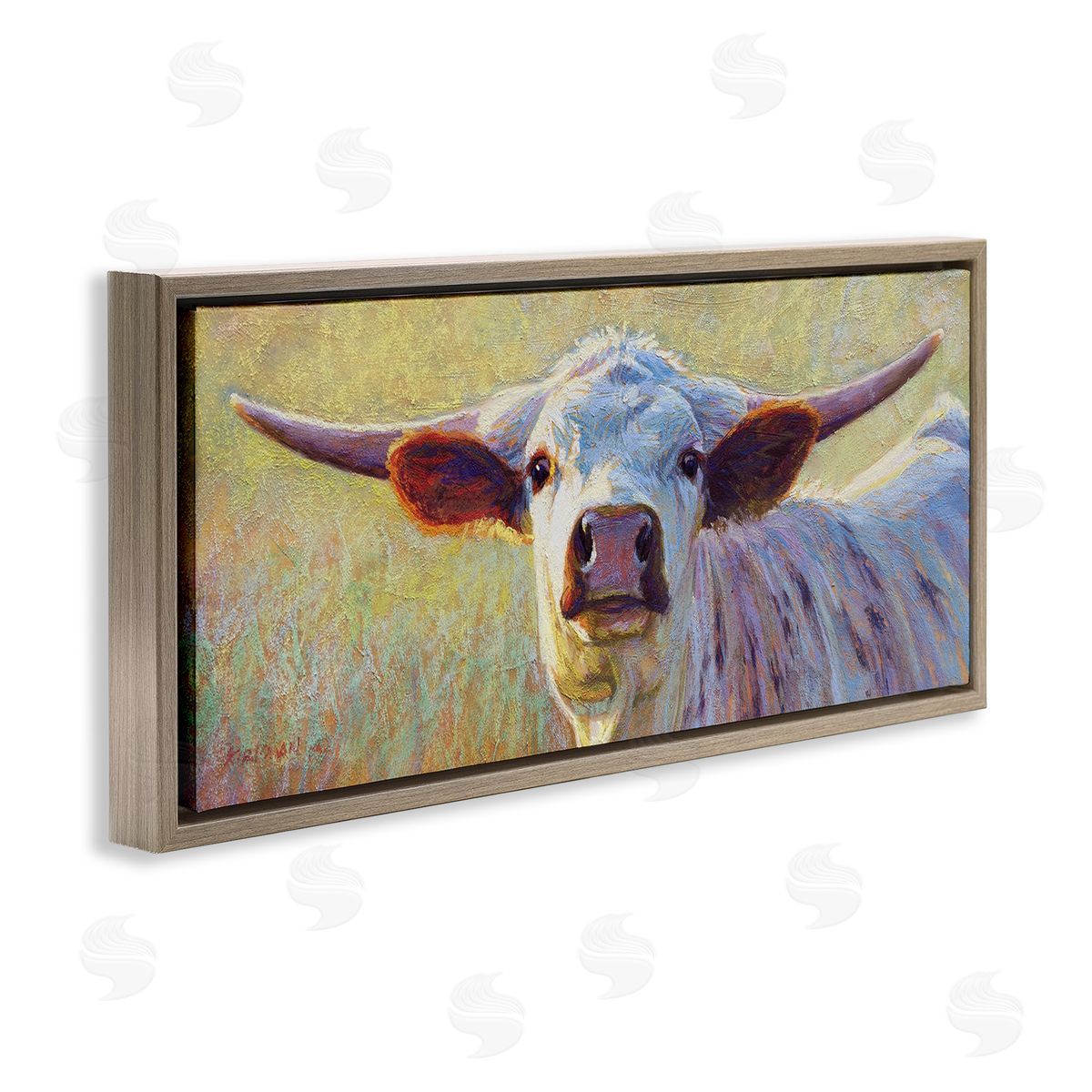Rita Kirkman Longhorn Cattle Portrait Painting