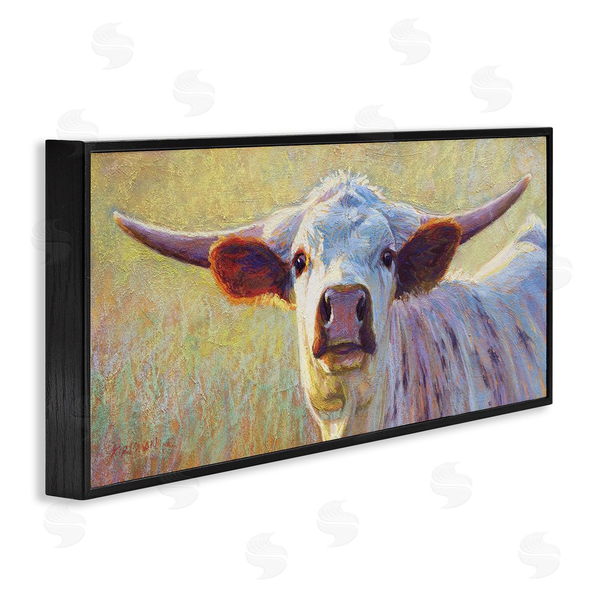 Rita Kirkman Longhorn Cattle Portrait Painting